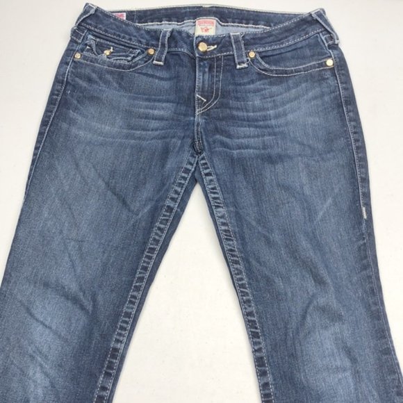 AUTHENTIC TRUE RELIGION JULIE SKINNY JEANS 31x29 MADE IN USA πΊπΈ - Picture 3 of 13
